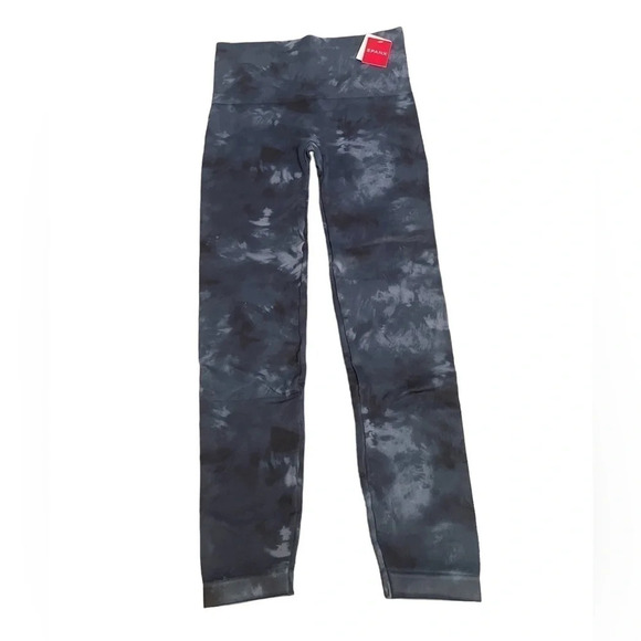 Spanx Look At Me Now Ecocare Ankle Leggings Deep Blue Tie Dye size XL New - Picture 1 of 8